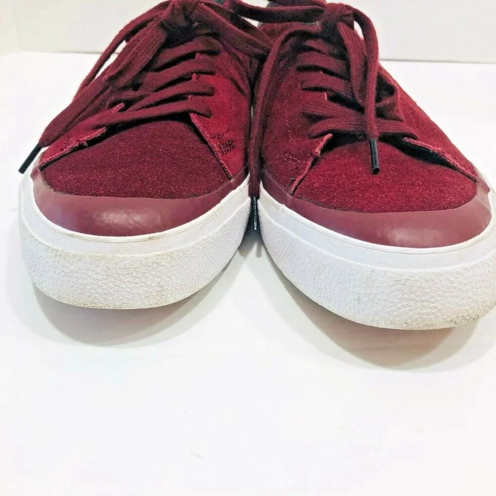 Converse Cons One‎ Star Skateboard Sneakers Shoes Mens 11 Womens 13 Wine Suede - Picture 5 of 8